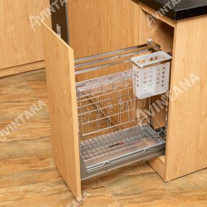 Giá dao thớt nan dẹt inox mờ Avintana - ADT330