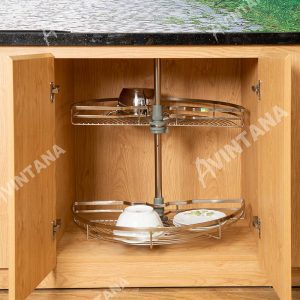 Mâm xoay 1/2 nan dẹt inox 304 điện hoá Avintana - AMX180